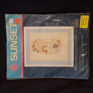 VINTAGE SUNSET cross stich Jan Haga CATHY